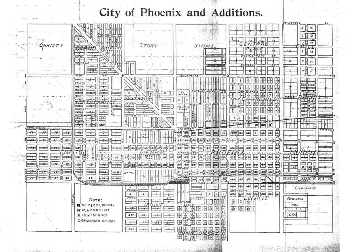 kartta metro Phoenix
